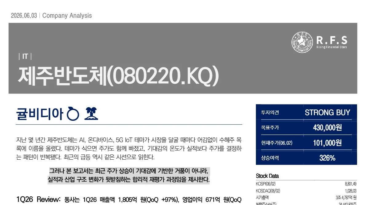 제주반도체 기업분석 보고서 표지